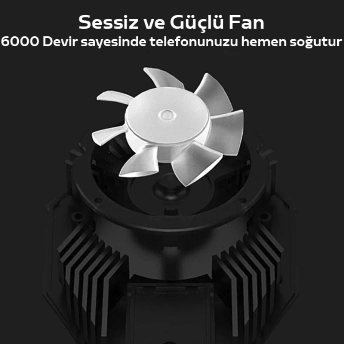 Dl06 Ultra Güçlü Telefon Soğutucu Fan Seramik Turbo Soğutma Pocophone Telefonlara Tam Uyumlu