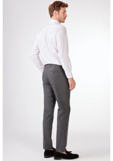 Beyaz Düz Uzun Kol Regular Fit Erkek Gömlek Beyaz