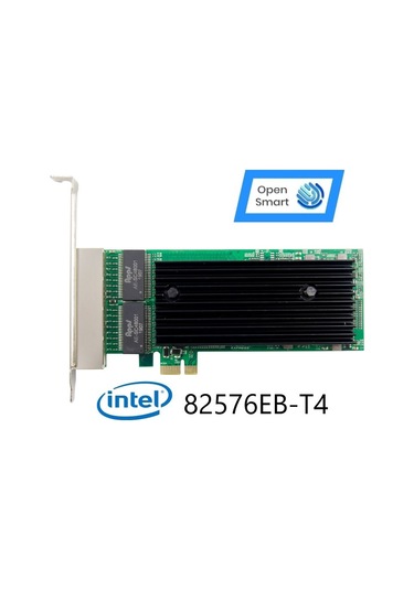 Open Smart 4 Port Intel 82576EB-T4 1GbE Ethernet Kart - OPS7229NT