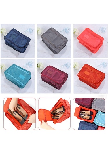 Moda Düzenleme Kutusu Su Geçirmez Seyahat Ambalaj Düzenleyici Çanta Ayakkabı Saklama Çantası Ev Yaşam Şarap Kırmızısı