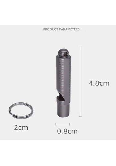 Mini Su Geçirmez Titanyum Düdük Taşınabilir Kamp Yürüyüş Düdüğü Açık Hava Edc Aracı Diğer