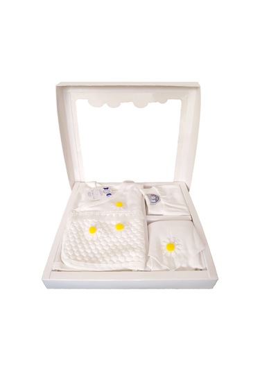 Pembe Bebek Bakım Çantası Ve 5 Parça Hastane Çıkışı İkili Set Pembe - Sarı