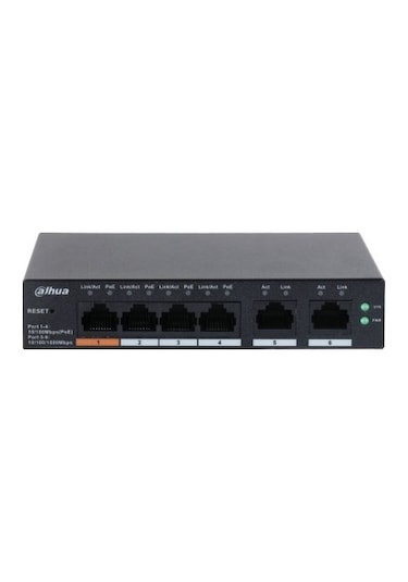 Dahua CS4006-4ET-60 4 Port Yönetilebilir Poe Switch