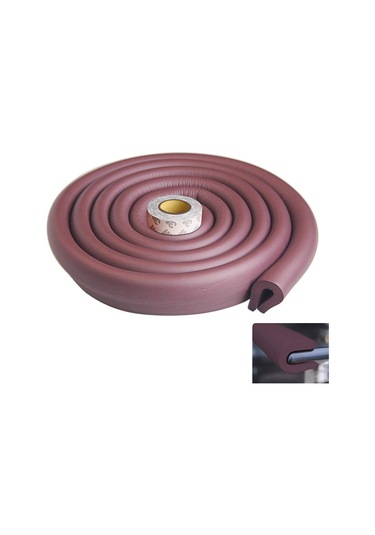 U Tipi Kauçuk Kenar  Koruyucu  - Kahverengi - 2 MT