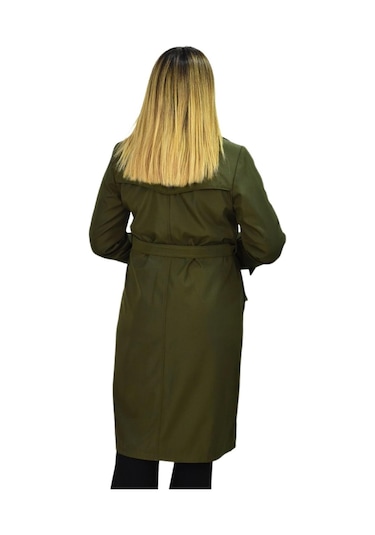 Kadın Kemerli Trençkot K3064 Bgl-st03286 001
