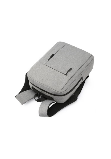 Erkek Usb Şarj Sırt Çantası 15.6 Inç Çanta Erkek İş Sırt Çantaları Su Geçirmez Çok Fonksiyonlu Seyahat Sırt Çantası Gri Çok Renkli