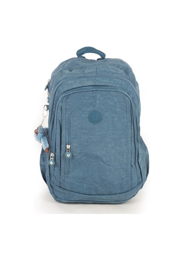 571 Krinkıl / Klinkır Su Geçirmez Hafif Çok Gözlü Spor, Seyahat, Okul, Laptop Sırt Çantası Mavi 1d Mavi