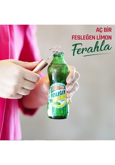 Beypazarı Fesleğen Limon Aromalı Maden Suyu 200 Ml X 24 Adet