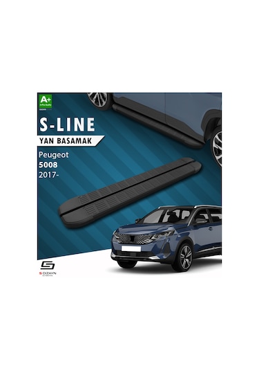 S-Dizayn Peugeot 5008 2 S-Line Siyah Yan Basamak 203 Cm 2017 Üzer