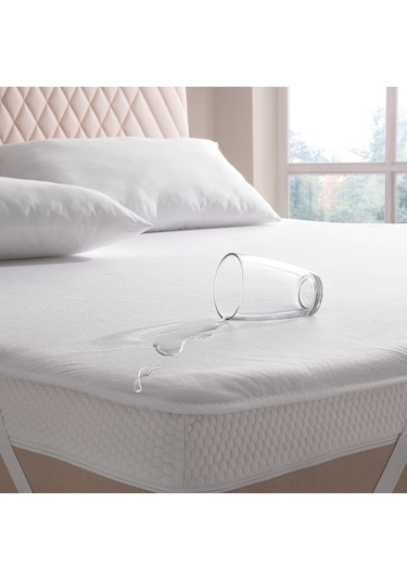 Puffy Semmy Su Geçirmez Lastikli Alez (160X200 Cm) Beyaz