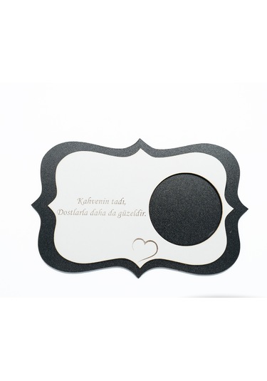 Ahşap Mdf Lazer Kesim Renkli Beyaz 6 Lı Kahve Fincan Atlığı, Bardak Altlığı, Sunum Çok Renkli