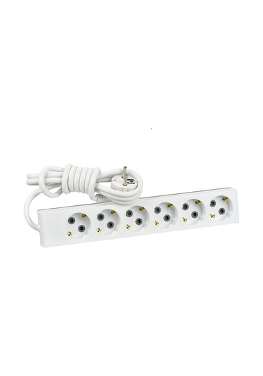 Günsan  Altılı Çocuk Korumalı Topraklı Grup Priz 5 Metre