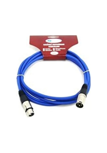 İmece Mmc3 Bl Mikrofon Kablosu 3 Metre Mavi