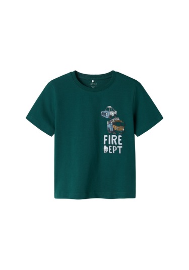 Name It Nmmdrew Nreg Ss Top Box Yeşil Erkek Çocuk Kısa Kol T-shirt Yeşil