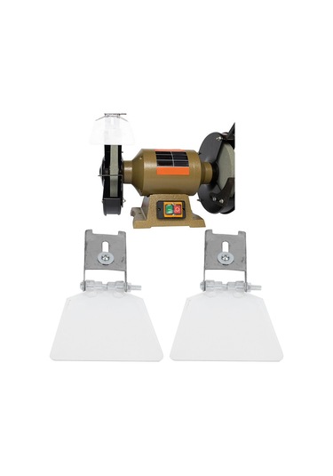 Tenfowee 2 Adet 304 Paslanmaz Çelik Bench Tipi 125/150/200/250 Değiştirme Göz Koruması Zımpara Makinesi Aksesuarı