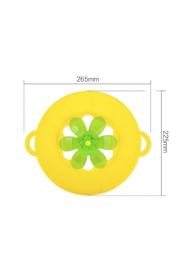 Dancemonkey Silikon Çiçek Dökülmeye Dayanıklı Tencere Kapağı Sarı - Güvenli Kapak Seçimi Diğer