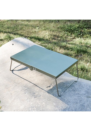 Suntek Mini Kamp Masası Katlanır Tour Yard Barbekü Için Yeşil