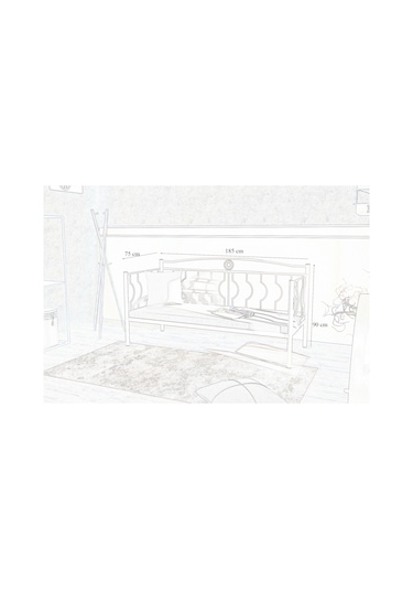 Metalia Gm-403 Elips Sofa Sedir Minderli