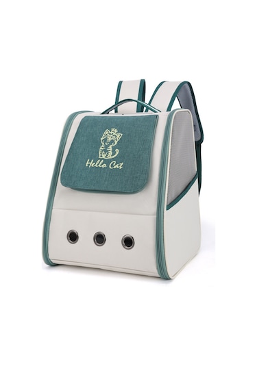 Hangfox Sıcak Kedi Desenli Su Geçirmez Kanvas Pet Çantası - Taşınabilir, Geniş Hacimli Dışarı Çıktılar İçin Omuz Çantası 5025 Gri