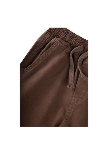 Cigit Gabardin Parçalı Pantolon 2-12 Yaş Kahverengi
