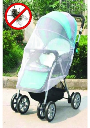 Malzek Bebek Arabası Ve Puset Sinekliği Beyaz
