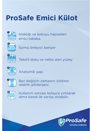 Prosafe Yetişkin Emici Külot 30'lu Xl XL