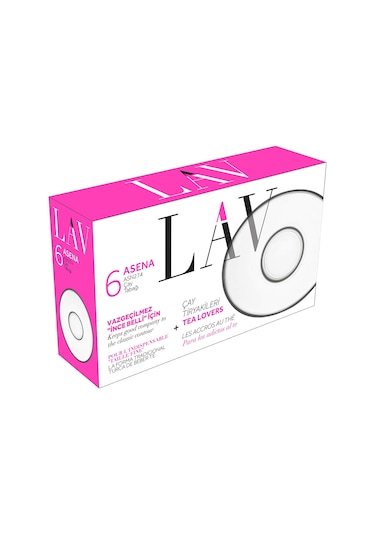 Lav Asena Çay Tabağı 6'lı Asn274