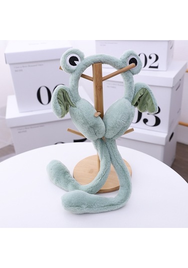 Ikkb Küçük Kurbağa Kulakları Kış Çocuk Sevimli Kulak Isıtıcı Süt Yeşil