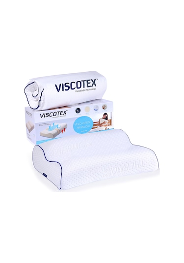 Viscotex Yüksek Ortopedik Boyun Destekli Yastık 55 x 40 x 13 / 11 CM