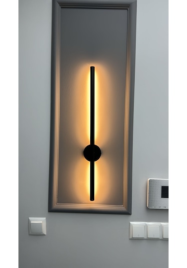 12 W Siyah Dekoratif Led Duvar Aplik 3000k Gün Işığı 220 Volt Siyah
