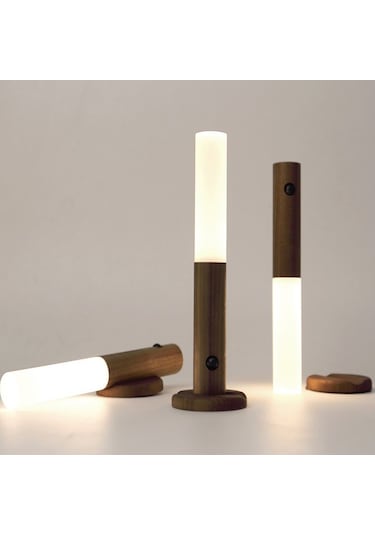 Soulader Şarj Edilebilir Dokunmatik Dokunma Sensörlü Işık Renk Değiştirir Vücut Şekilli Gece Lambası Kahverengi