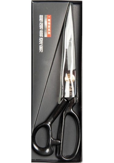 Terzi Makası Siyah Metal Saplı 10 Numara