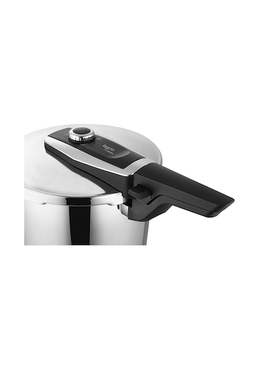 Leggno Procook Quick 6 LT + 4 LT Düdüklü Tencere Seti Gümüş - Siyah