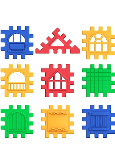 Dede Puzzle City 128 Parça 4 Adet