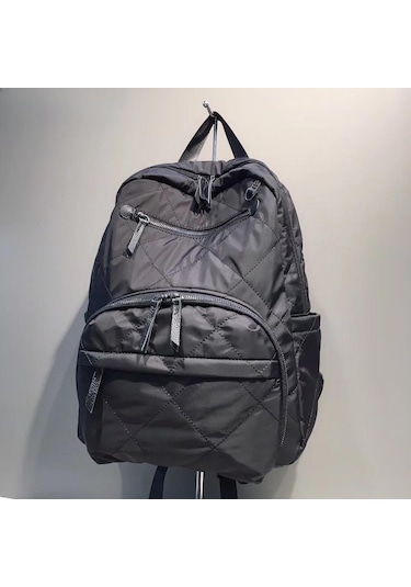 Oxford Sırt Çantası Kadın Eğlence Sırt Çantası Yeni Su Geçirmez Unisex Sırt Çantası Büyük Kapasiteli Basit Seyahat Yolcu Çantası Öğrenci Sırt Çantası Black Siyah