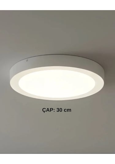 Kendal Kdl423 Sıva Üstü Yuvarlak Led Panel 24w Beyaz Işık Beyaz