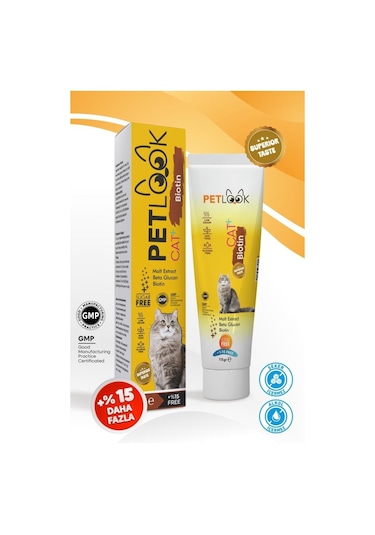Petlook Kediler İçin Malt Macun Biotin İçerikli 115 G