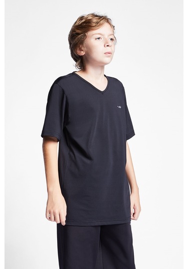 Lescon Çocuk Kısa Kol T-Shirt 24S-3221-24B Siyah