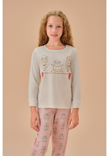 Suwen Bella Çocuk Pijama Takımı Shc25221660a1354 Lamp Çok Renkli
