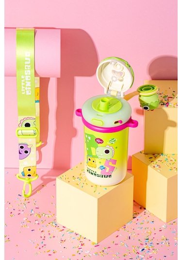 Emsan Baby Dinosaur Termos Yeşil 450 Ml Yeşil