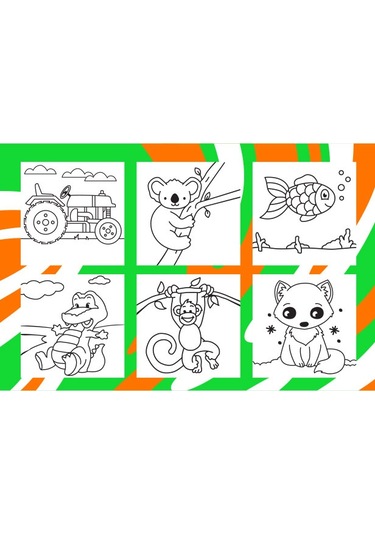 Mini Tuval Boyama Seti 1 Şövale+6 Tuval+6 Keçeli Kalem-red Castle St-01