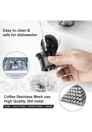 Pazly Keurig 2.0/1.0 Uyumlu K Cup Filtre, 12'li Paket, Siyah, Bpa İçermez, Sürdürülebilir Siyah