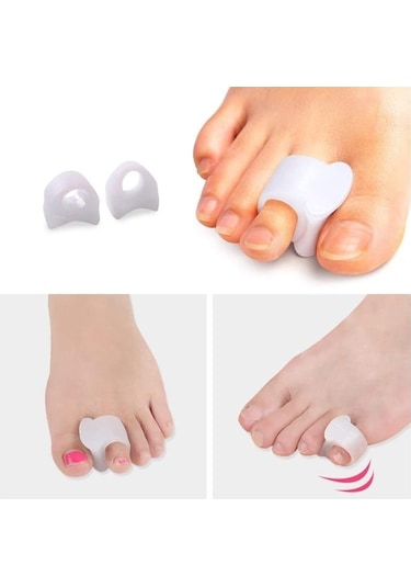 Ayak Orta Parmak Yüzük Parmak Arası Makaralı Silikon Nasır Tahriş