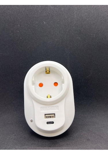 Akım Korumalı Tekli Fiş Priz U+c-type