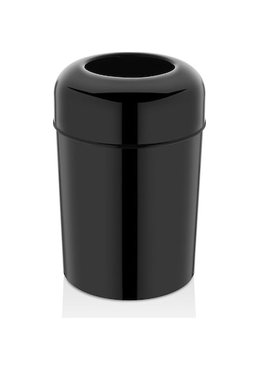 Rulopak Pota Kapak Çöp Kovası - Siyah 15 Lt