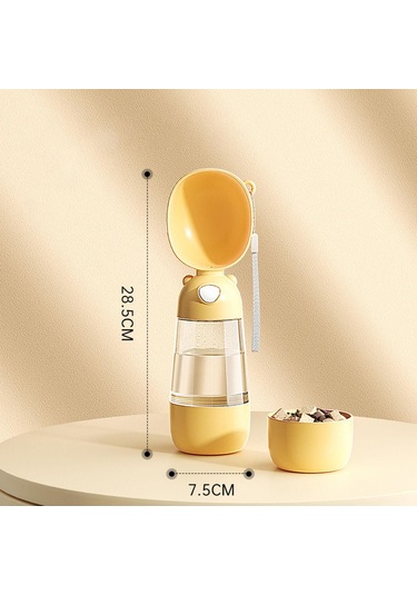 Suntek Köpek Su Şişesi 7,5cmx28,5cm-besleyicili-sarı