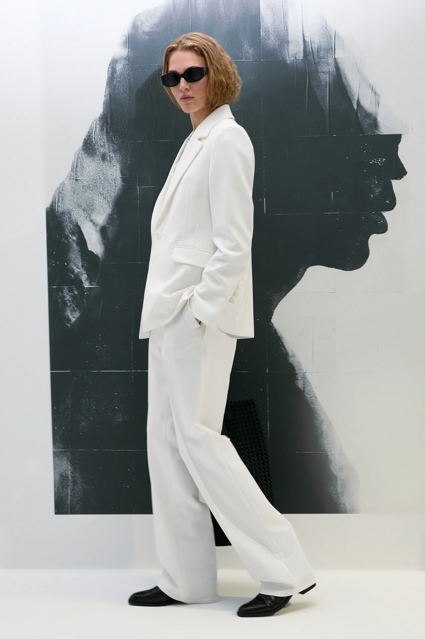 Lufian Sara Kadın Pantolon Ekru Ekru 122190045100520 Ekru