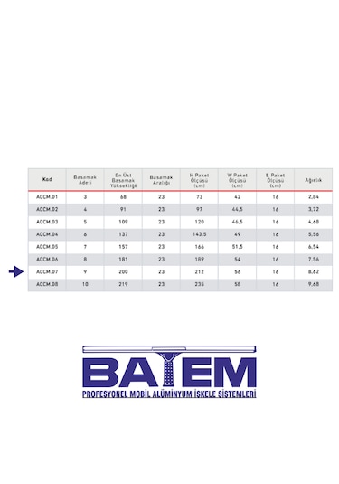 9 Basamaklı Çift Çıkışlı Merdiven Accm.07