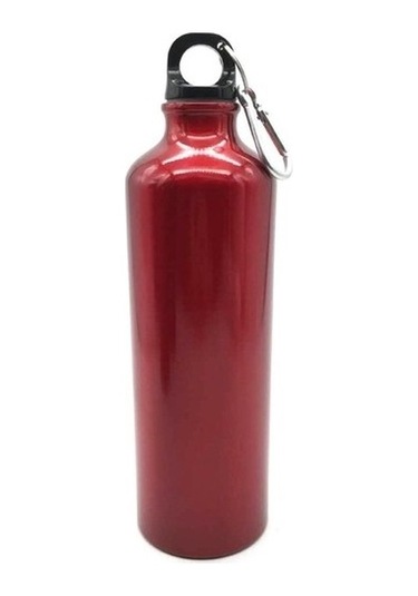 Zsykd Alüminyum Spor Su Şişesi 600ml Taşınabilir Dağcılık Şişesi Kırmızı Çelik Kırmızı