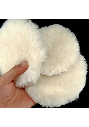 Pazly 7 Yün Araba Cila Pedi, 6'lı Paket, Araba Detaylandırma, Pamuklu, Kullanışlı